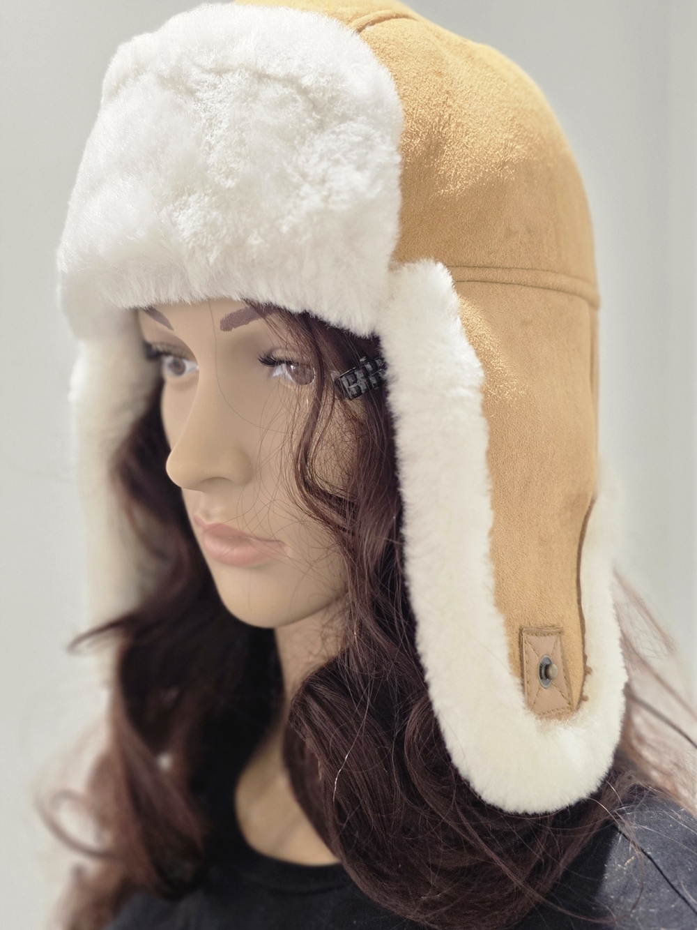 UGG Sheepskin Aviator Hat – Genuine Leather & Fur – New w/ Box